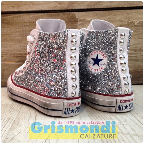 prezzo converse alte bianche